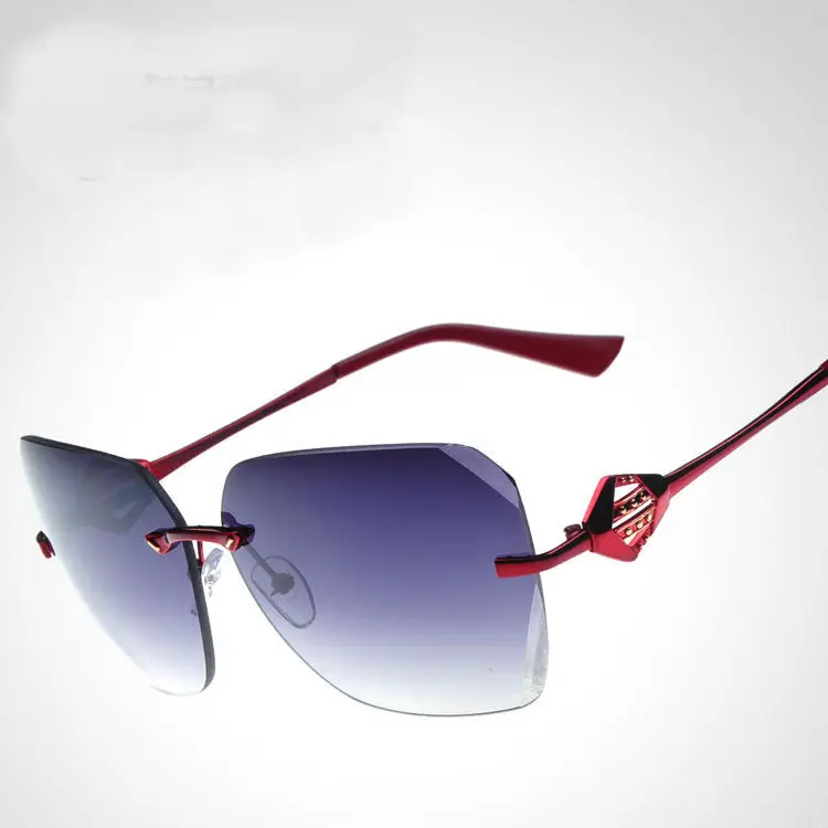 2015 style fashion sunglasses gradient women's rimless sunglasses vintage Eyeglasses gafas de sol hombre summer style glasses