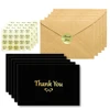 Custom Party Paper Printed Logo Greeting Business Gift Gold Foil Invitation Small Thank You Card