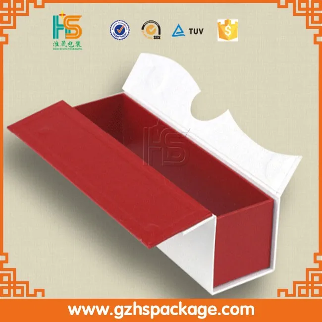 fabric covered wine glass storage boxes/open door shaped wine