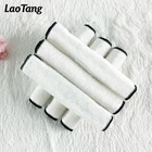 Reusable white bamboo kitchen roll personalized microfiber cleaning cloths