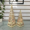 Factory Christmas & Halloween Wooden Pyramid LED Decoration Gift