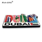 Custom cartoon 3D soft PVC fridge magnet for Dubai Souvenirs