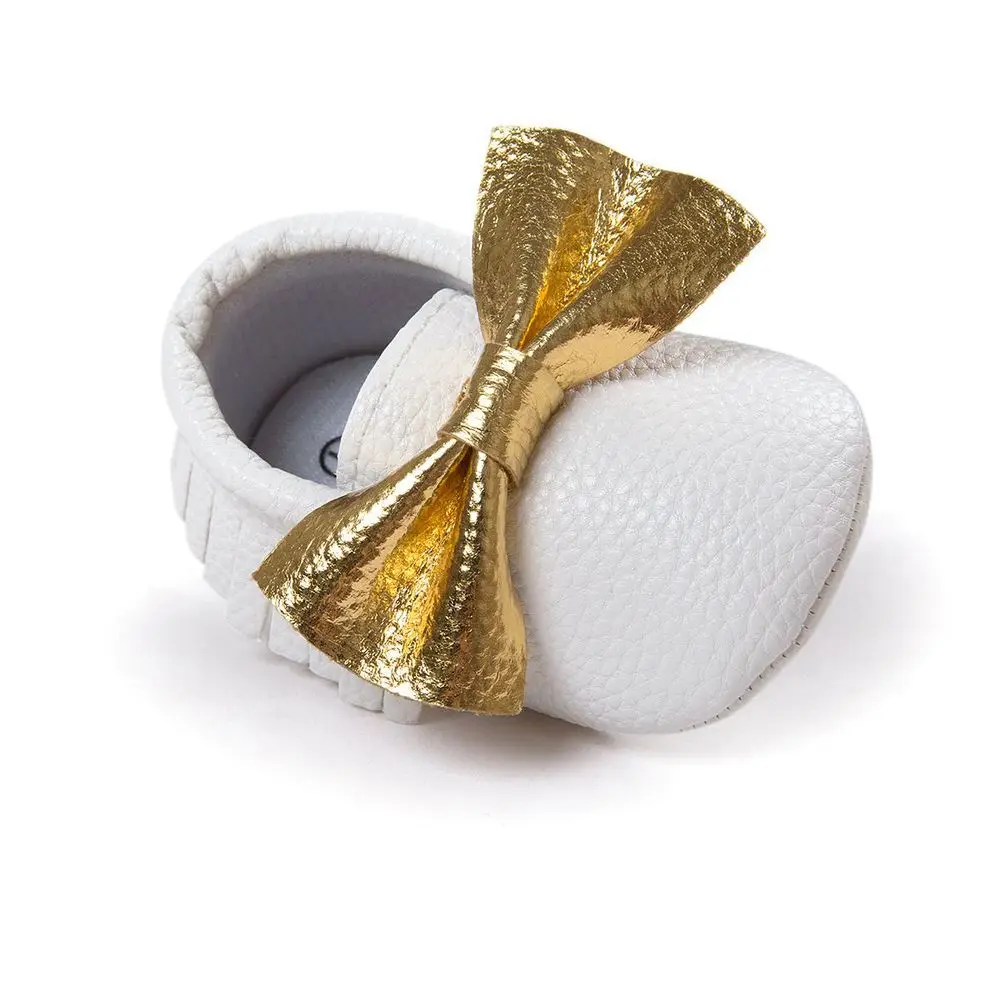 The same paragraph seven! Color bowknot tassel soft bottom shoes baby shoes mens age 0217