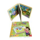 Educational crossword wooden jigsaw puzzle book for kids
