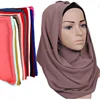 Hot sale 71 colors women islam malaysia muslim solid plain bubble chiffon hijab scarf