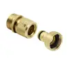 Factory high quality pipe fittings brass tap adapter screw coupling garden hose quick connector