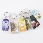 Advertising gifts Custom Logo Acrylic Keychain Diamond Couple Key Chain