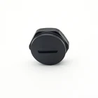 Nylon stop plug for electrical cable connector screw cap
