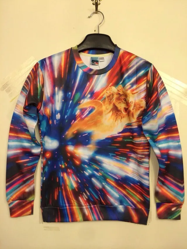 3D digital print fashion men's sweatshirts