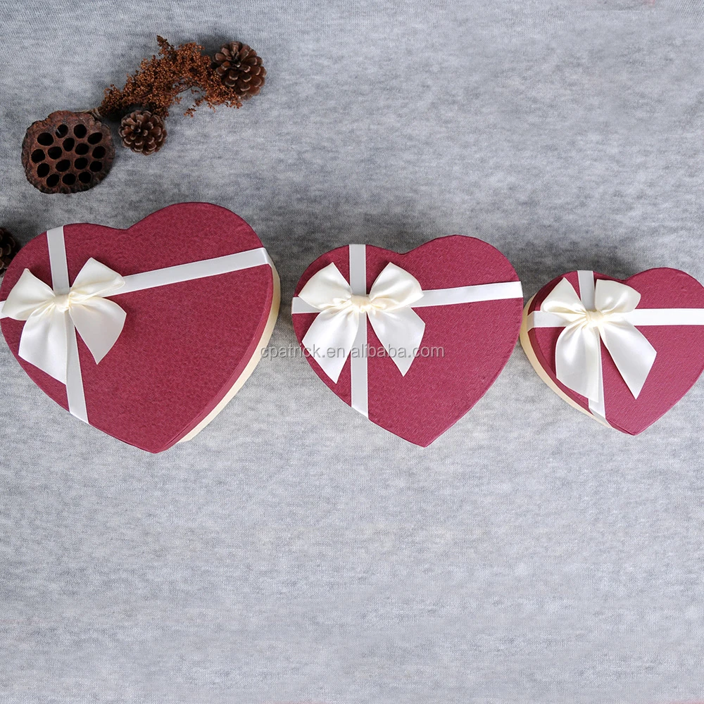 custom heart shaped paper box flower gift cardboard box