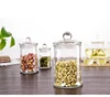 750ml turkish tea clear glass candy jar with glass lid