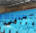 Kook plastic stadium folding chair, telescopic seating system gym seats chairs sports tribune