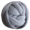 Cheap wholesale knitting fancy super chunky thick Australian merino polyester felt 100% roving alpaca cotton wool blended yarn