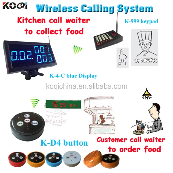 Beste-verkauf F&uuml;r Restaurant Cafe Hotel Service Set K&uuml;che Anrufer System - ANKUX Tech Co., Ltd