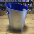 Best sale high quality Custom Logo bevel connection 3.5L plastic beer ice buckets for beer thicken PS double handle