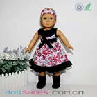 flower pattern evening dress for 18 inch american girl doll