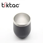 Oz Stainless Steel 12 Oz Double Wall Insulated Stemless Stainless Steel Wine Tumbler Cups With Lid