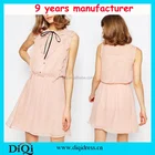 Guangzhou women clothes fashion chiffon formal short patterns for women sexy summer dresses