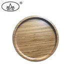 High quality stock flat plate bamboo charger plate