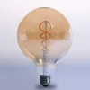 G125 4w 5w 6w e27 1800k 2200k big globe Amber vintage Flexible led filament bulb light