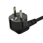 Halogen Free Europe VDE approval EU AC power cord H05Z1Z1-F 16A 250V 3 pin schuko plug