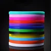 Popular Stock 12 Colors Silicone Sports Wristbands for Kids