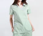 OEM Antimicrobial Cotton Women Hospital Medical Scrubs Nurse Uniform