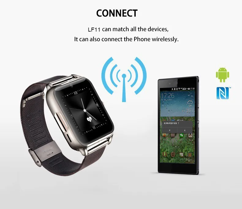 LF11 Bluetooth Smart Watch Phone 2G Internet NFC Support SIM TF Card Wearable Devices SmartWatch For Apple Android Phone