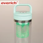 Everich Wholesale Double Walled Plastic French Press Pot with Infuser and Lid for Tea Coffee Juicer