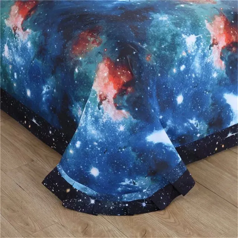 2016New fashion 3DGalay Bedding Sets Twin/Queen Size Universe Outer Space Themed Bedspread Bed Linen Bed Sheets Duvet Cover Set