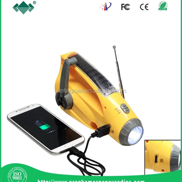 Rechargeable Car Charge water-proof shock resistant durable earthquake radio lamp