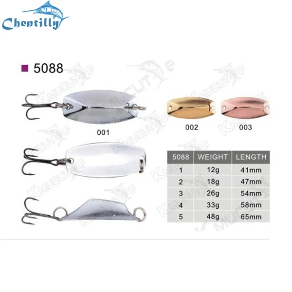 Economical price spoon lures for tailor copper material