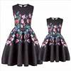 OEM manufacturer custom fashion matching floral mom and me dress sets baby girl dress clothing