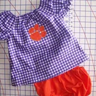 summer spring toddler clothing orange foot pattern baby clothes 0-3 months