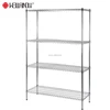 China Manufacturer 4 Tier Metal Shelving Racks Storage Commercial Wire Shelving with NSF Approval