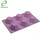 Custom Silicone Muffin Pan Cake Mold 6 Cups