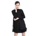 women summer elegant business dress chiffon puff sleeve ladies office dress