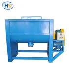 Industrial electric agitator PVC PP plastic pellets powder horizontal paddle mixer
