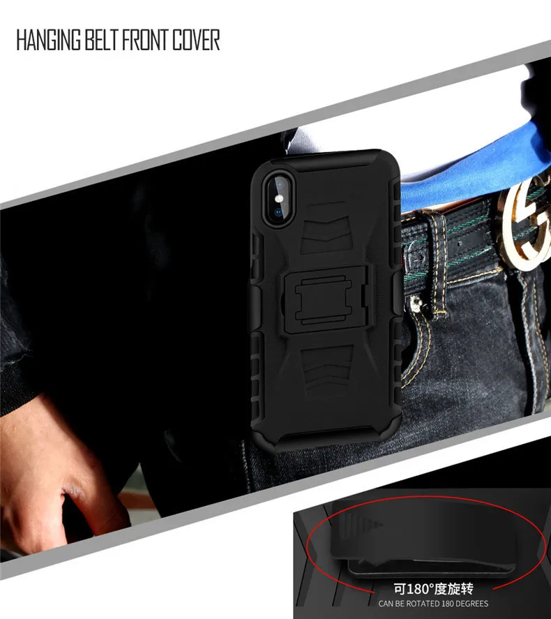 3 In 1 Tpu Pc Belt Clip Holster Combo Case For Huawei Mate 20 Pro Buy