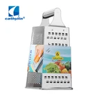 In stock 9 inches 6 side stainless steel kitchen grater slicer multi food metal grater