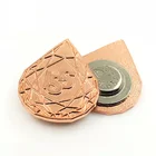 Copper plating magnetic lapel pin backs with magnet