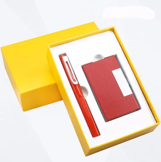 hot sale festival card holder mens business gift box set with