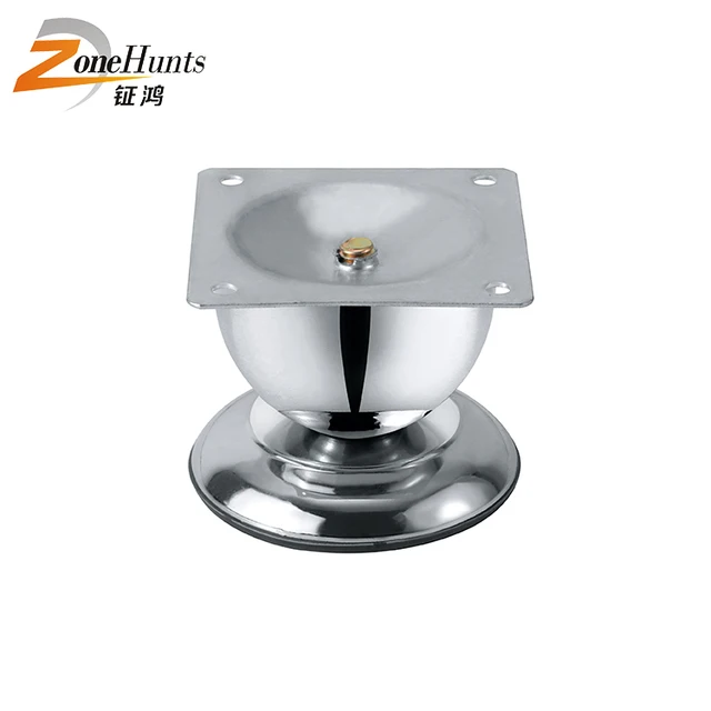Contemporary Custom High Class New Product Zinc Alloy Metal Furniture Fitting Cup Shaped Modern Iron Sofa Legs