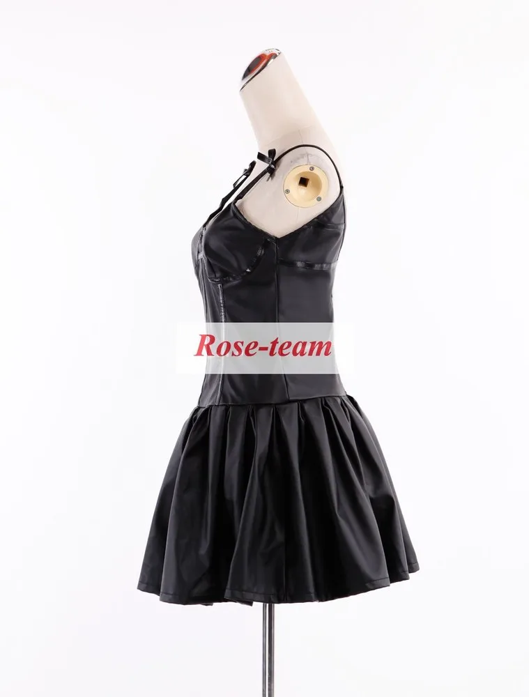 Rose-team Fantasia Anime Cosplay Made The Future Diary Gasai Yuno Black Dress Cosplay Costume