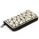 2019 new lady fashion slim long water droplet purse clutch bag geometric handbag pu wallet for women