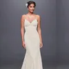 C015 Bridal sleek backless Soft Lace Wedding Dress patterns with Low Back Style