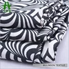 Mulinsen Textile Woven Polyester Spandex Satin Black And White Rings Print Mini Matt Fabric