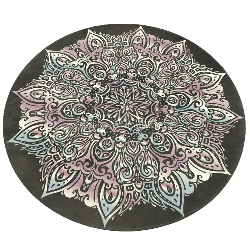 Custom Made Round Yoga Mat,Full Folor Printed Any Shape Yoga Mats Buy