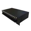 2U 14 port media converter chassis 14slots rack mount -48V power supply available dula power supply OEM factory