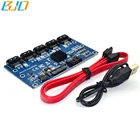 SATA 1 to 5 Hard Disk SATA 3.0 Multiplier Riser Card Adapter for ETH mining